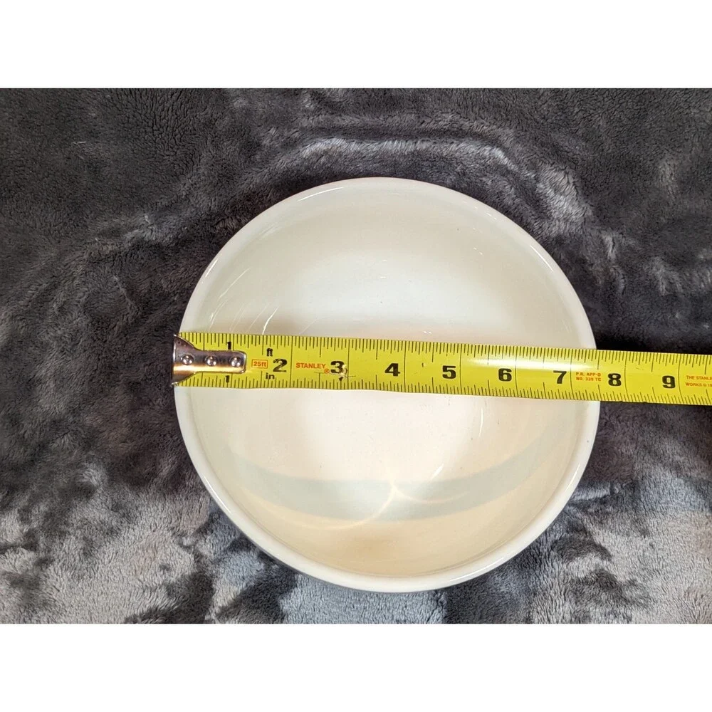 Vintage Woodland Red Floral large White Bowl